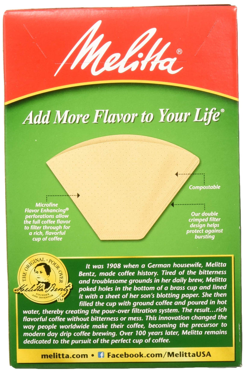 [Australia] - Melitta M4 Cone Coffee Filters Natural, 100 Count, Brown 100 Count (Pack of 1) 