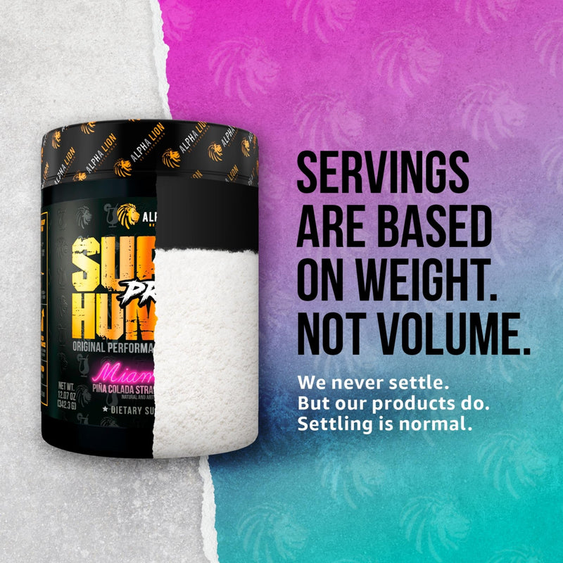 [Australia] - ALPHA LION Superhuman Pre Workout Powder, Beta Alanine, L-Taurine & Tri-Source Caffeine for Sustained Energy & Focus, Nitric Oxide & Citrulline for Pump (21 Servings, Miami Vice) Miami Vice - Pina Colada Strawberry Daiquiri 