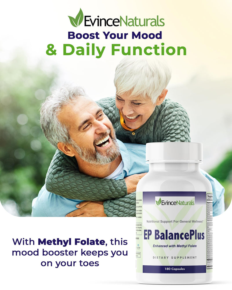 EP BalancePlus Multivitamin for Adults - Multivitamin for Men & Women with Vitamins and Minerals - Methyl Folate & Amino Acids for Nutritional Support - General Wellness Supplement, 180 Capsules