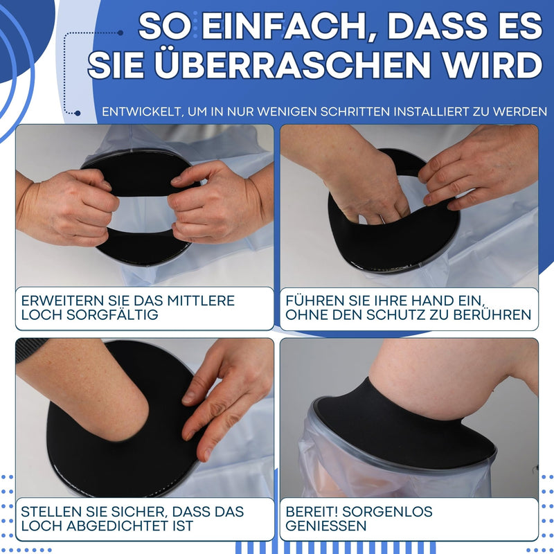 [Australia] - KENISTORE® Plaster Protection Waterproof Arm, Adult Bandage Protection Shower Protection Hand Reusable Plaster Arm Shower Protective Cover Arm Plaster Shower Cover, Arm Protection When Bathing (Adult Arm) Adult Arm 