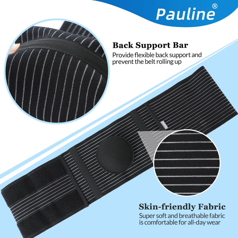 [Australia] - Umbilical Hernia Belt with 2x Compression Pads, Abdominal Support Binder for Men & Women Belly Compression/Incisional, Femoral, Spigelian Hernia Post Surgery Pain Relief (L/XL) L/XL 
