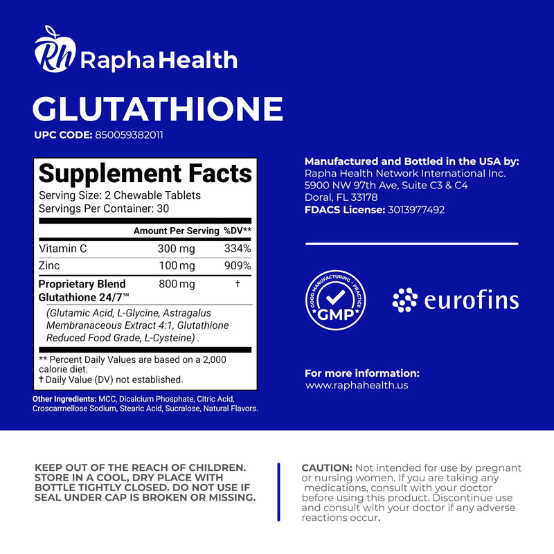 Twin Pack Glutathione Enhanced with Vitamin C & Zinc | Advanced Antioxidant & Immune Support | Detox & Skin Health Formula | 120 Tablets - Two (2) Month Supply 60 Count (Pack of 2)