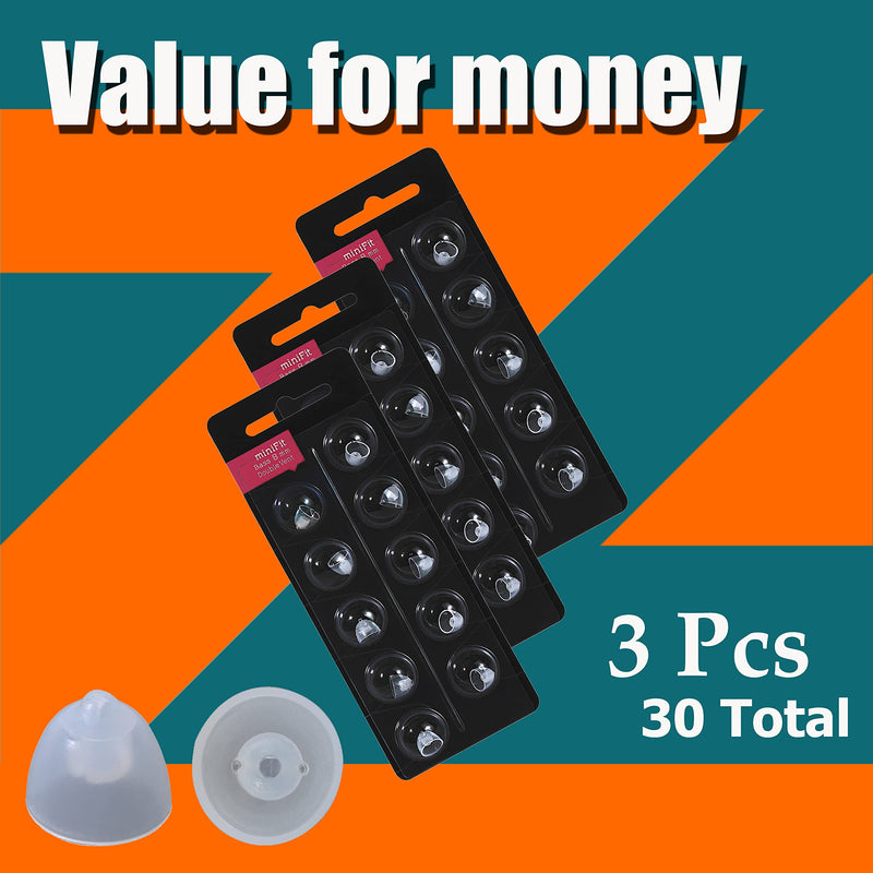 [Australia] - Hearing Aid Domes for Oticon Replacements,Oticon Minifit Double Vent Bass Domes (8 mm/3 Pack）,Universal Domes for Oticon Hearing Aid Supplies 