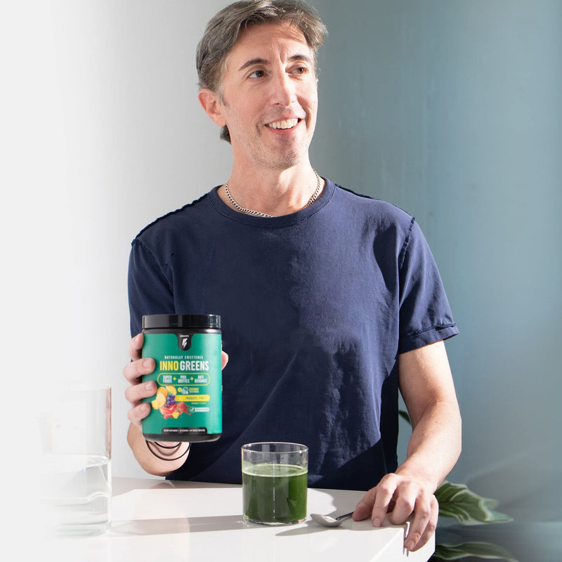 [Australia] - InnoSupps Inno Greens | 28+ Organic Greens & Superfoods | Advanced Prebiotics + Probiotics | Super Antioxidant + Hydration | Spirulina, Chlorella, Ashwagandha (Paradise Punch) Paradise Punch 