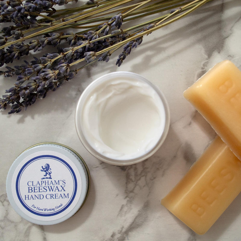 [Australia] - Clapham's Beeswax Natural Hand Cream for Hardworking Hands, Made with Organic Lavender & Rosemary Essential Oil to Soothe Dry Skin (7 oz/200g) 7 Ounce (Pack of 1) 