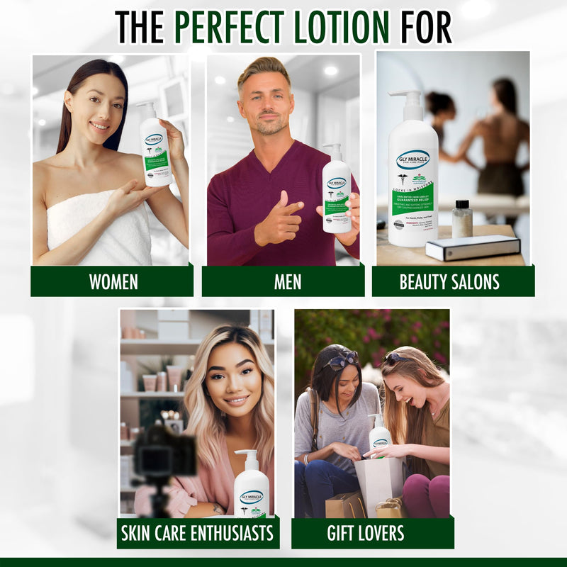 [Australia] - GLY MIRACLE Moisturizing Body Cream Lotion, 16 ounce - Non-Greasy Skin Humectant for Extremely Dry Skin, Hands, Body, and Feet, Fragrance-Free with Pure Glycerin for Nourishing Hydration. Unscented 16 Fl Oz (Pack of 1) 