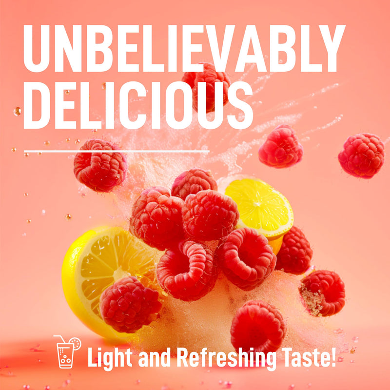 [Australia] - Keppi Keto Electrolytes Powder No Sugar | Zero Carbs | Made in USA | Advanced Hydration, Performance & Recovery | Delicious Raspberry Lemonade Flavor | Mixes Easily No Clumps 50 Servings (Pack of 1) 