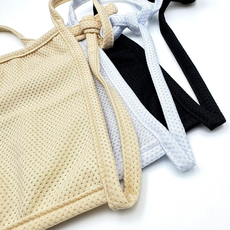 [Australia] - Adjustable Tracheotomy Dust Cover [3-Pack, Black/White/Khaki] - Breathable Mesh Stoma Protector for Tracheostomy Care, Universal Fit Neck Stoma Covers for Dust Protection 