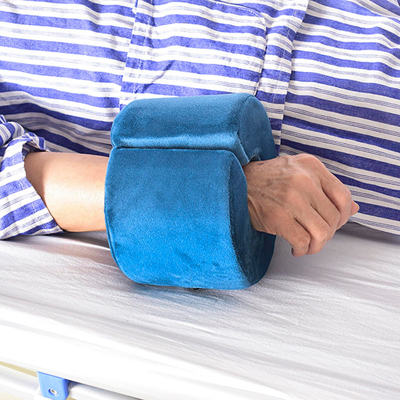 TINAYAUE Adult Anti Pressure Ring Foot Elevation Pillows Ankle Heel Protection Cushion Wedge Support Bedridden Patient Elderly for Reducing Pressure Blue 2pcs