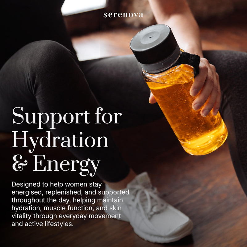 Serenova Electrolytes Sachets with Creatine 15 x 8g | Citrus Punch Flavour | Low Calorie Electrolytes with 23 Vitamins & Minerals | Hydration Sachets for Women | Supports Performance & Recovery