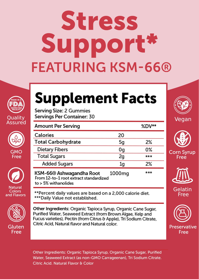 Lunakai USA Made Energy B12 & Ashwagandha Gummies Bundle – Daily Energy & Mood Support – 60 Non-GMO Gummies Each