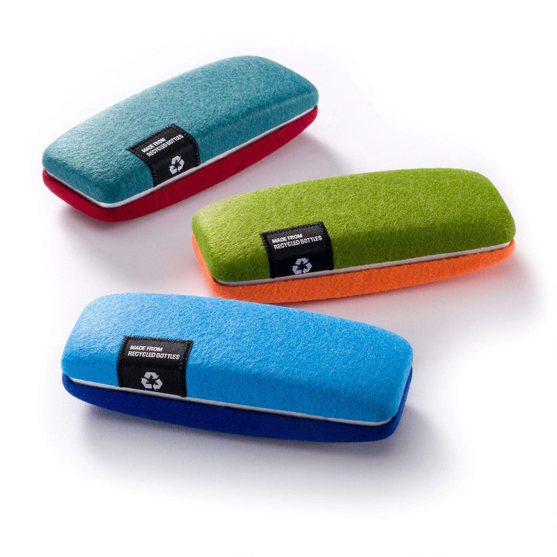 [Australia] - FEFI - Hardcase glasses case with felt cover made from recycled PET bottles, green 