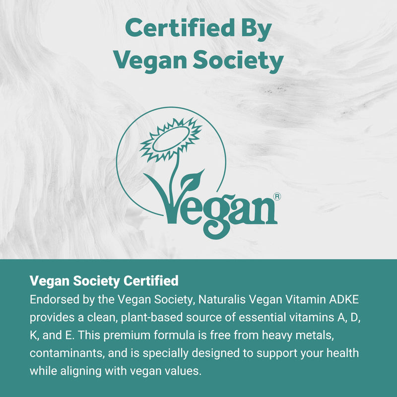 Naturalis Vegan Vitamin ADK 180 Softgels | with Tocotrienol and CoQ-10 | Advanced ADK Complex featuring Vitamins A, D3, and K2 to promote healthy calcium utilization and whole-body wellness.* 180 Count (Pack of 1)