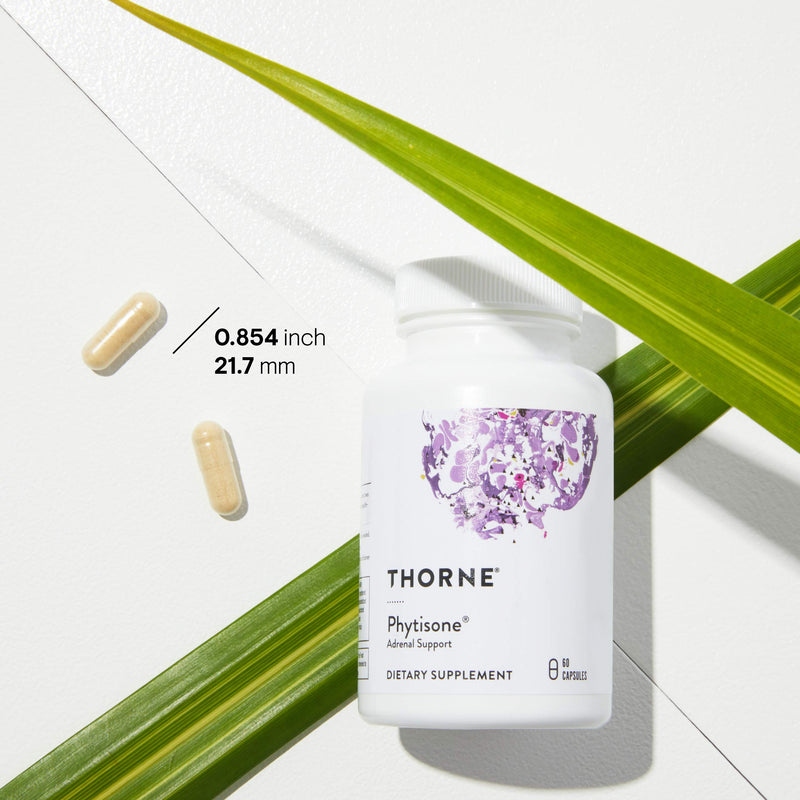 [Australia] - THORNE Stress Balance (Formerly Phytisone) - Adrenal Support Supplement with Vitamin C & Ashwagandha - Dairy-Free Health Support - 60 Capsules - 30 Servings 