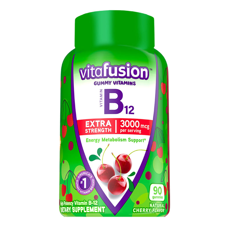Vitafusion Extra Strength Vitamin D3 Gummy & Extra Strength Vitamin B12 Gummy Vitamins for Energy Metabolism Support