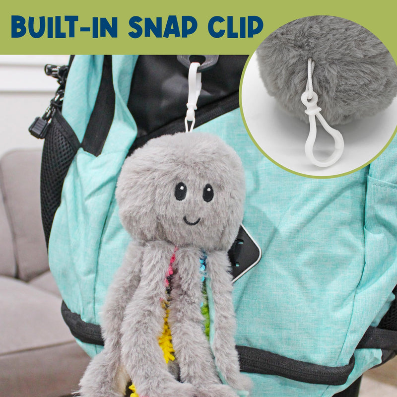 [Australia] - Mini Sensory Octopus Plush Toy, Travel-Size Fidget Plush for Special Needs and Sensory Fun Mini 