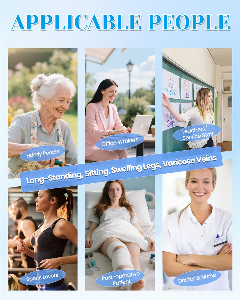 [Australia] - Compression Pantyhose for Women, 15-20 mmHg Medical Compression Leggings, Footless Compression Stockings for Women & Men, Compression Tights for Edema, Varicose Veins, Swelling, DVT X-Large Black 