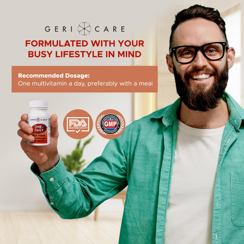 501-01 Multivitamin One-Daily Tablets 100 Per Bottle by Geri-Care Pharmaceuticals -Part no. 501-01 100 Count (Pack of 1)