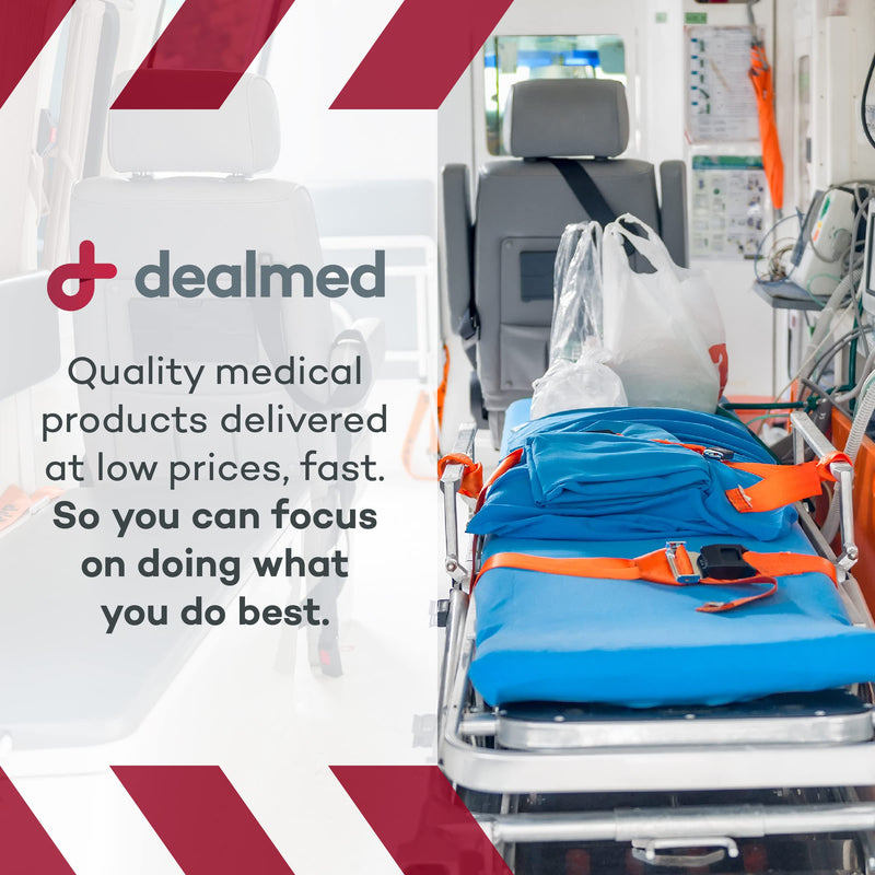 Dealmed Padded Orange Rolled Aluminum Splint - Flexible, Reusable, Waterproof, Lightweight - 2 Count