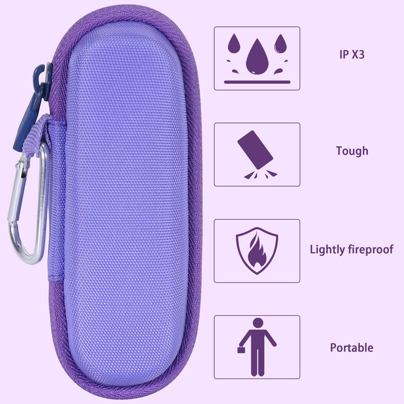 co2CREA Hard Case and Replacement Head Compatible with Finishing Touch Flawless Facial Hair Remover Electric Face Razor for Women (Lavender Case + Replacement Head) Lavender Case