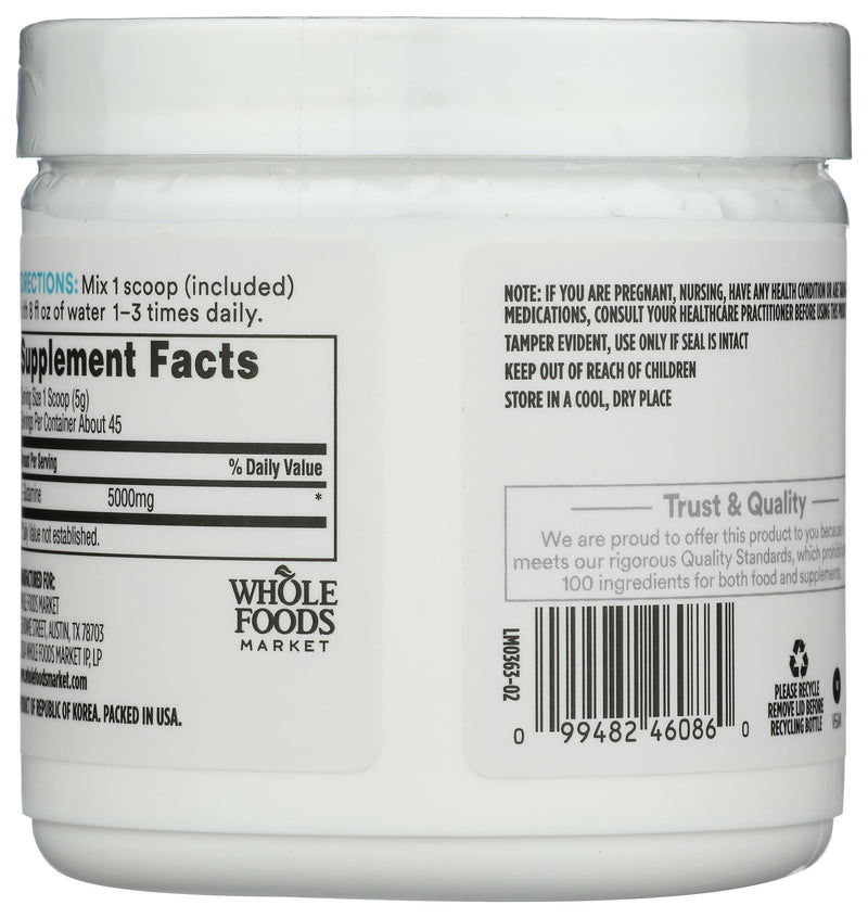 [Australia] - Whole Foods Market, L-Glutamine Free-Form Powder, 8 Ounce 8 Ounce (Pack of 1) 
