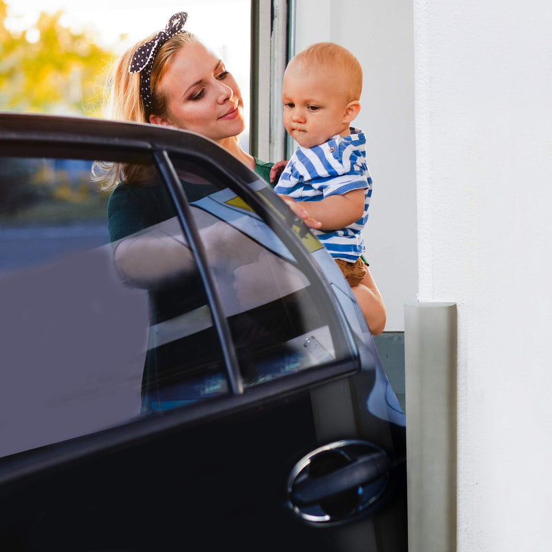 [Australia] - urbanhouse (2-Pack High-Density Corner Guard Edge Protector & Bumper for Parking Garages, Workshops, Baby Proofing Walls and Furniture - Neutral Grey, 24 Inches. 24" - Gray 