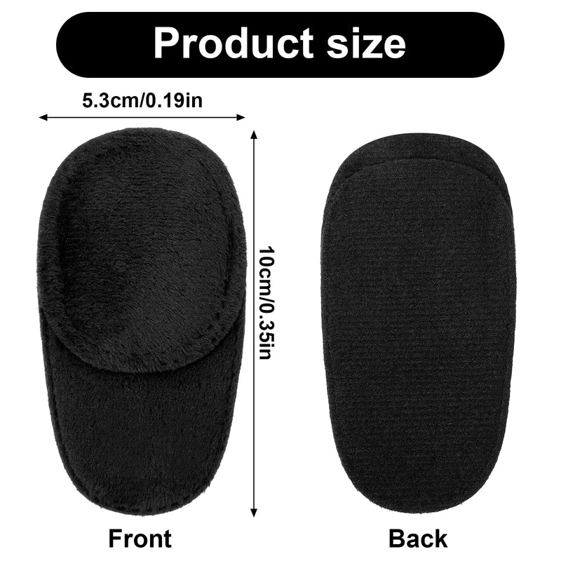 [Australia] - 4 Pcs Eye Patches for Adults Kids, Right & Left Eye Patch for Glasses, Reusable Lazy Eye Patch for Treating Lazy Amblyopia Strabismus After Surgery (Black) 1 Count (Pack of 4) 