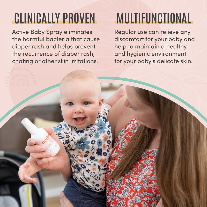 [Australia] - Active Skin Repair Natural, Non-Toxic, No Sting Baby Spray First Aid Safe For Use on Diaper Rash, Baby Acne, Eczema, Cuts, Wounds, Scrapes, and Other Skin Irritations (3 oz. Spray) 