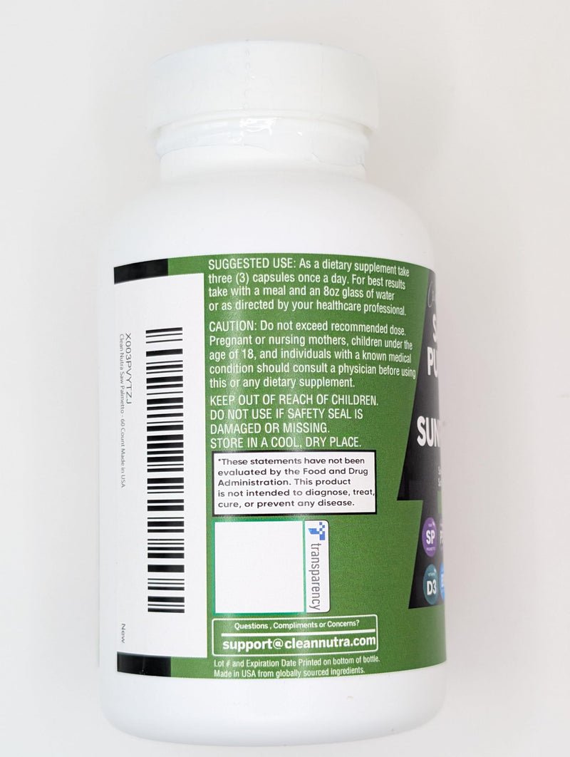 [Australia] - Clean Nutraceuticals Saw Palmetto Pumpkin Seed Oil Pygeum Sunflower Lecithin Stinging Nettle Cranberry - Prostate Supplements for Men with Lycopene - 90 Caps 