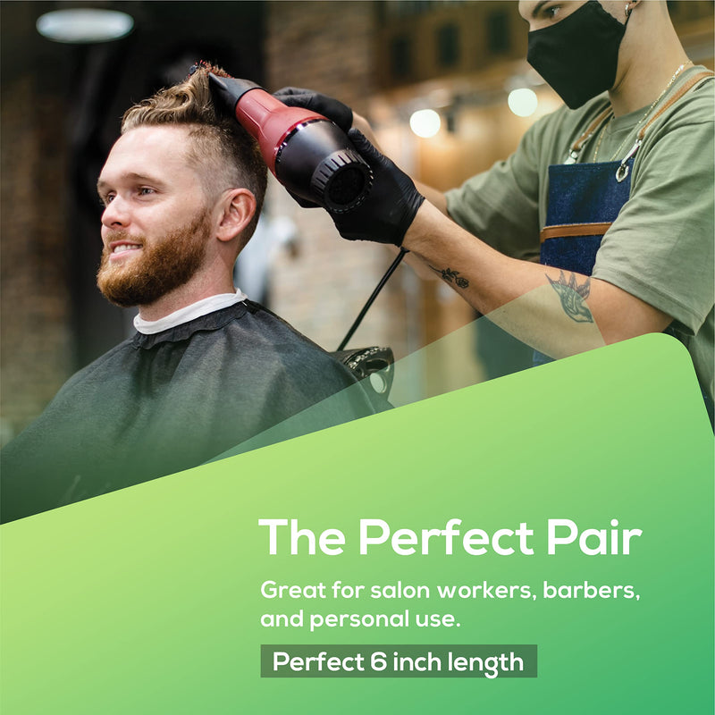[Australia] - Suvorna 6" Hair Scissors Professional - Hair Shears for Women & Men - Extremely Sharp Hair Cutting Scissors to Cut Hair - Right Hand Barber Shears for Hair Cutting for Hairdressers and Professionals 6" Adjustable Golden Screw & Straight Rest 