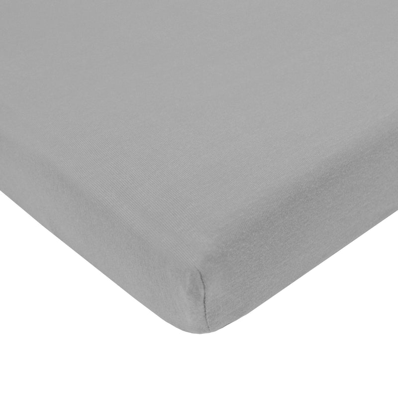 [Australia] - American Baby Company 3 Pack Fitted Mini Crib Sheet 24" x 38", Soft Breathable Neutral 100% Cotton Jersey Portable Sheet, Gray Star/Zigzag, for Boys and Girls, Fits Most Pack N Play Mattresses Grey Star/Zigzag 