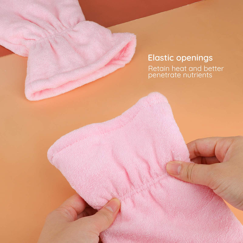 [Australia] - Paraffin Wax Gloves for Hand and Feet, Segbeauty Thick Paraffin Heated SPA Mittens Foot Liners, Gloves & Socks for Hot Wax Hand thera-py Thermal treat-ment Wax Warmer Paraffin Wax Machine Pink Thick mitts&booties-Medium-Pink 