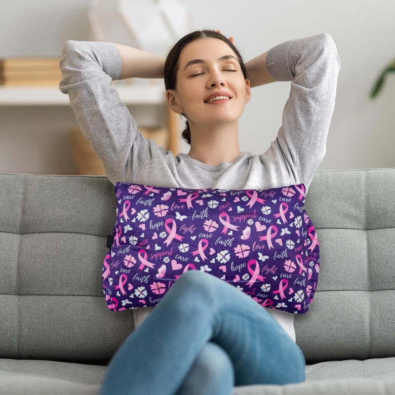 [Australia] - Mastectomy Pillow - Post Surgery Pillow, Breast Pillow for Sleeping After Heart Surgery, Lumpectomy Pillow, Breast Reduction & Augmentation Pillow Double Mastectomy Gifts for Women Ribbon01 one size 