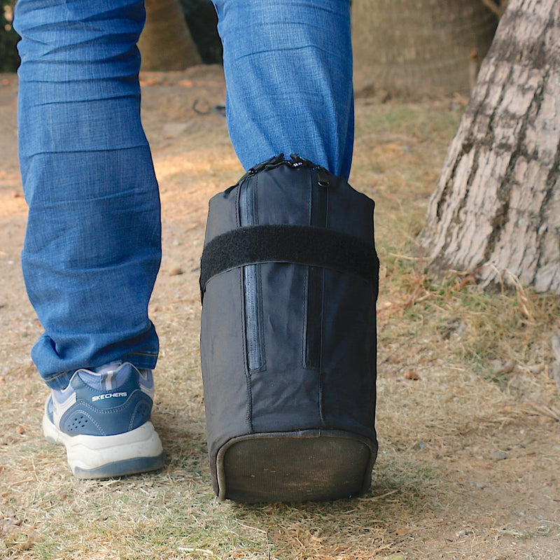 Walking Boot Cover for Medical Brace Orthopedic and Fracture Cast with Integrative Slip-Resistant Rubber Sole (Black, Short, Medium) Black Short