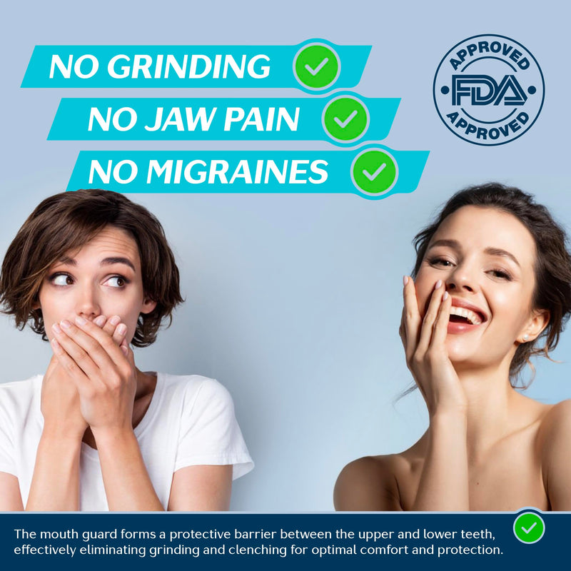[Australia] - Mouth Guard for Teeth Grinding 8 Pack - Dentist Approved Gum Shield Retainers for Adults - Mouth Guard for Bruxism, Clenching & TMJ Relief Teth Grinding Guard 
