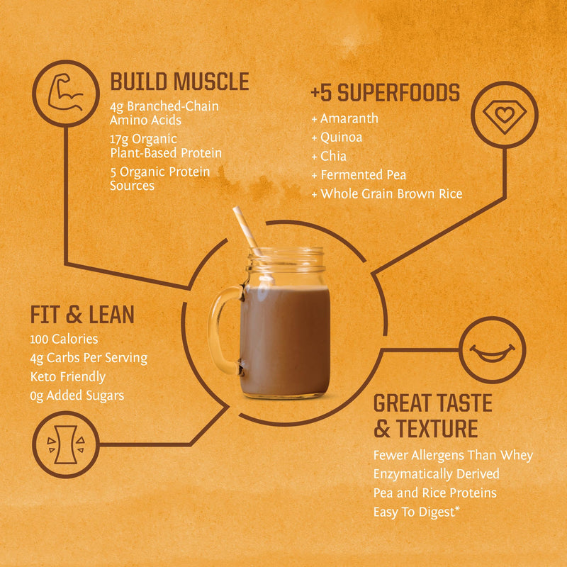 Sunwarrior Classic Plus Chocolate Protein Powder, 375 g 96918 375 g (Pack of 1)