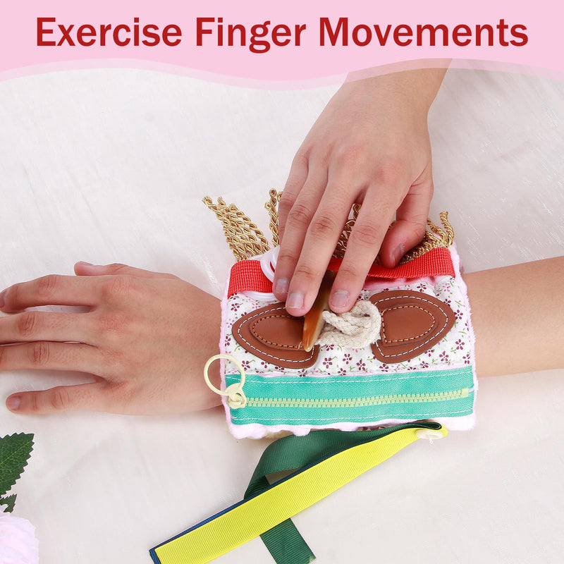 [Australia] - Fidget Wrist Cuff Sensory Toy-Fidget Toys for Dementia Products for Elderly, Anxiety Sleeve, Gifts and Activities for Seniors with Alzheimer's or Dementia, Sensory Fidget Spi 