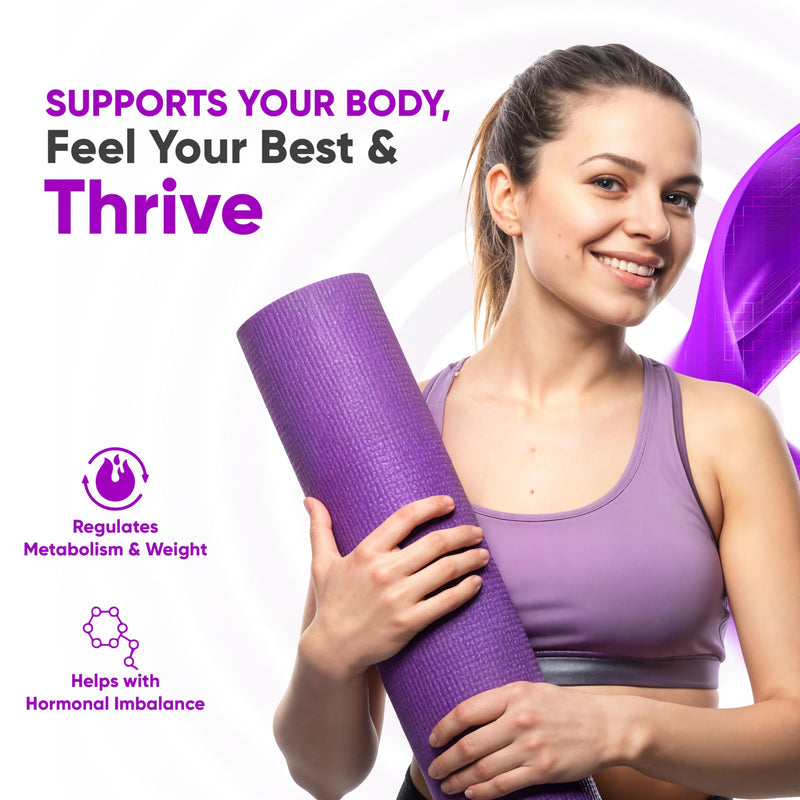 Vitaminnica Her Health PCOS Care | Myo-Inositol & D-Chiro inositol with Folic Acid | Assist Weight Management & Curb Diet Cravings| Improves Hormonal Balance | 60 Vegan Capsules 2 Months Supply