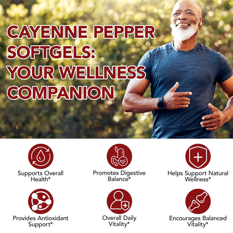 Cayenne Pepper Capsules 240 Softgels - 12-in-1 Capsaicin Supplements with Vitamin D3, K2 & E, Turmeric, Beet Root, Black Pepper Extrac - Supports Blood Circulation, Digestive Health, Daily Energy