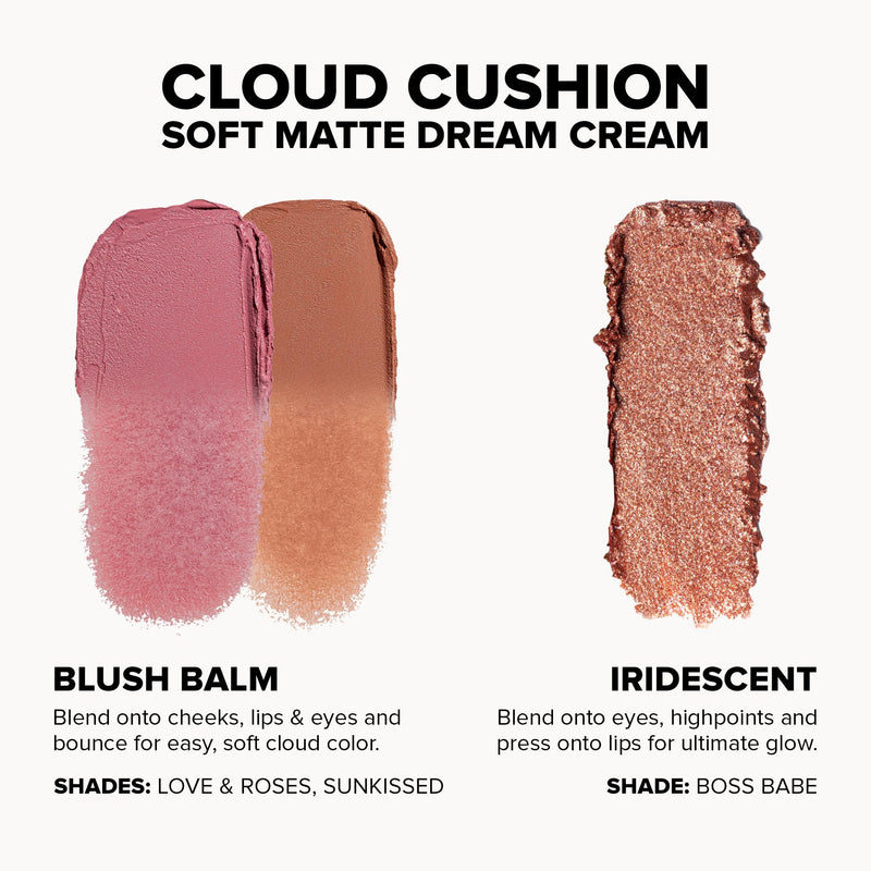 [Australia] - Nudestix Sunkissed Glow STAX Set – 3-Piece Cream Blush & Highlighter Makeup Sticks for Cheeks, Lips & Eyes | Includes Sunkissed, Love & Roses, BossBabe | Stackable, Multi-Use, Vegan Face Kit 