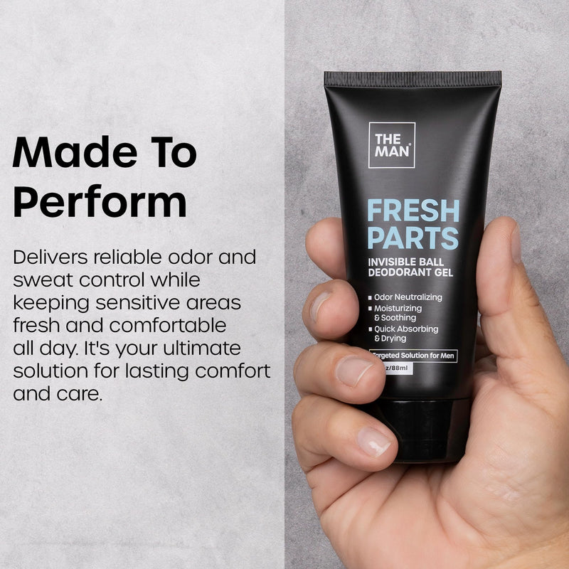 The Man Face Scrubber + Hook & Ball Deodorant Gel - Bundle