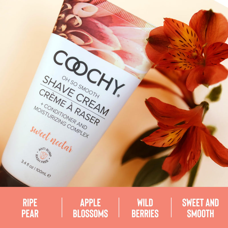 [Australia] - Coochy Shave Cream - Moisturizing Shave Lotion - Gentle Intimate Shaving Cream - For Bikini Area, Underarms, Legs & More - Rash-Free, Hydrating Formula - Sweet Nectar, 7.2 oz 7.2 Fl Oz (Pack of 1) 