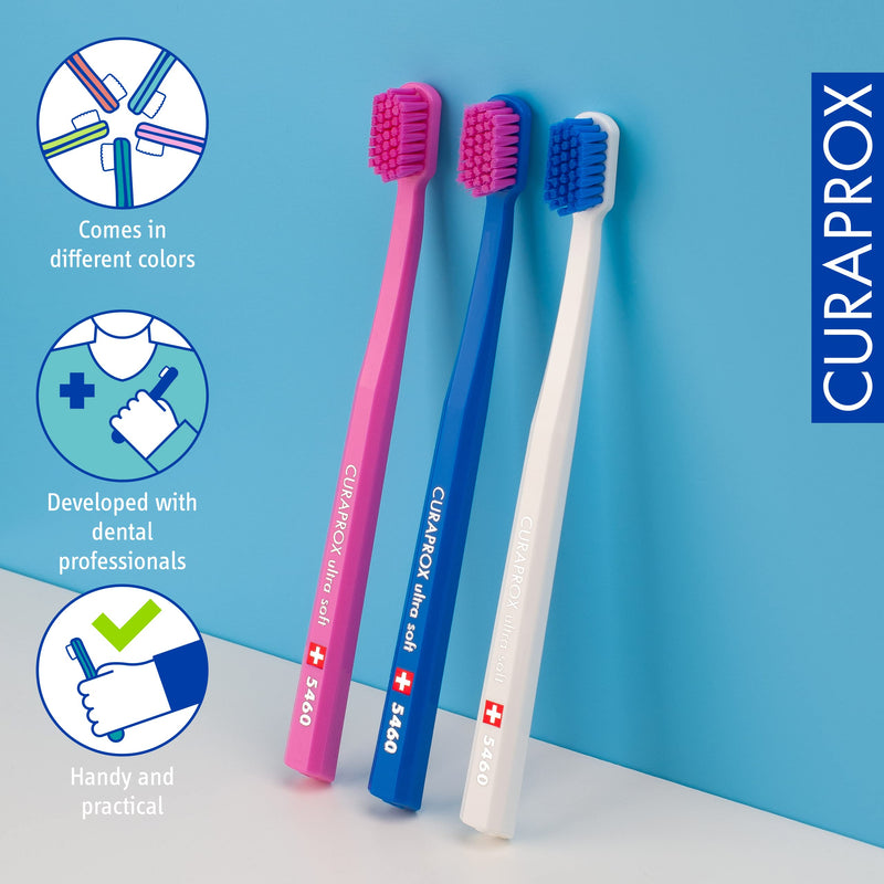 [Australia] - Curaprox 5460 Ultrasoft Toothbrush, 3 Pack 