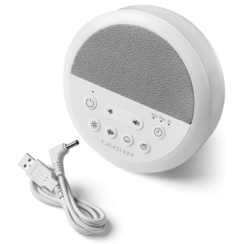 [Australia] - Yogasleep Nod White Noise Sound Machine, With Soft Night Light & Sleep Timer, 20 Sound Options Including Lullabies, Nature & Pink Noise, Sleep Aid For Baby & Adults, Noise Canceling For Office Privacy 