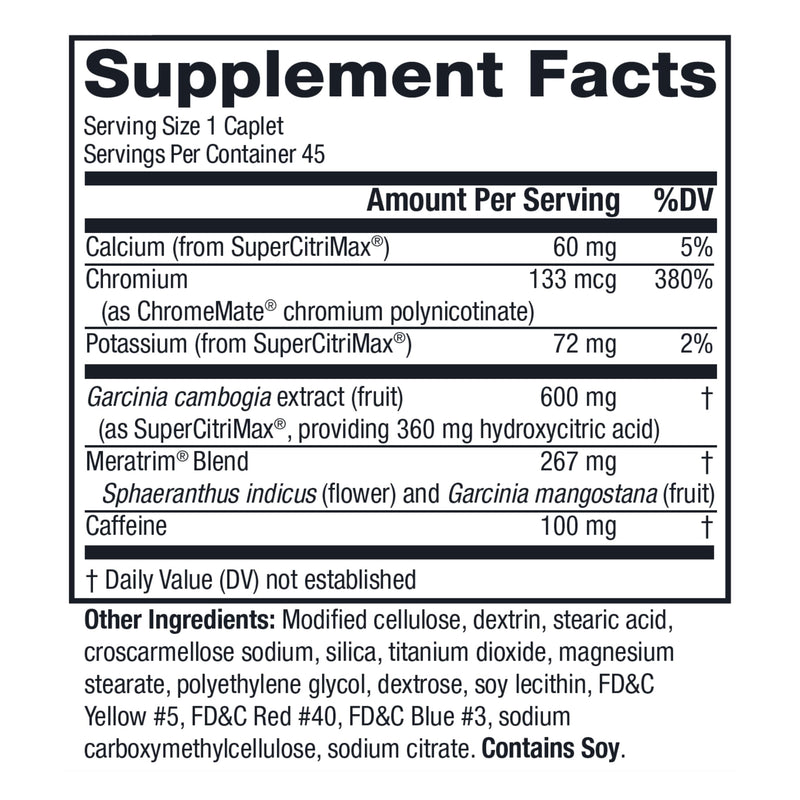 [Australia] - MetaboLife Ultra - Dietary Supplement - Hunger Supplement for Women & Men - 800 mg, 45 Caplets (2 Pack) 45 Count (Pack of 2) 