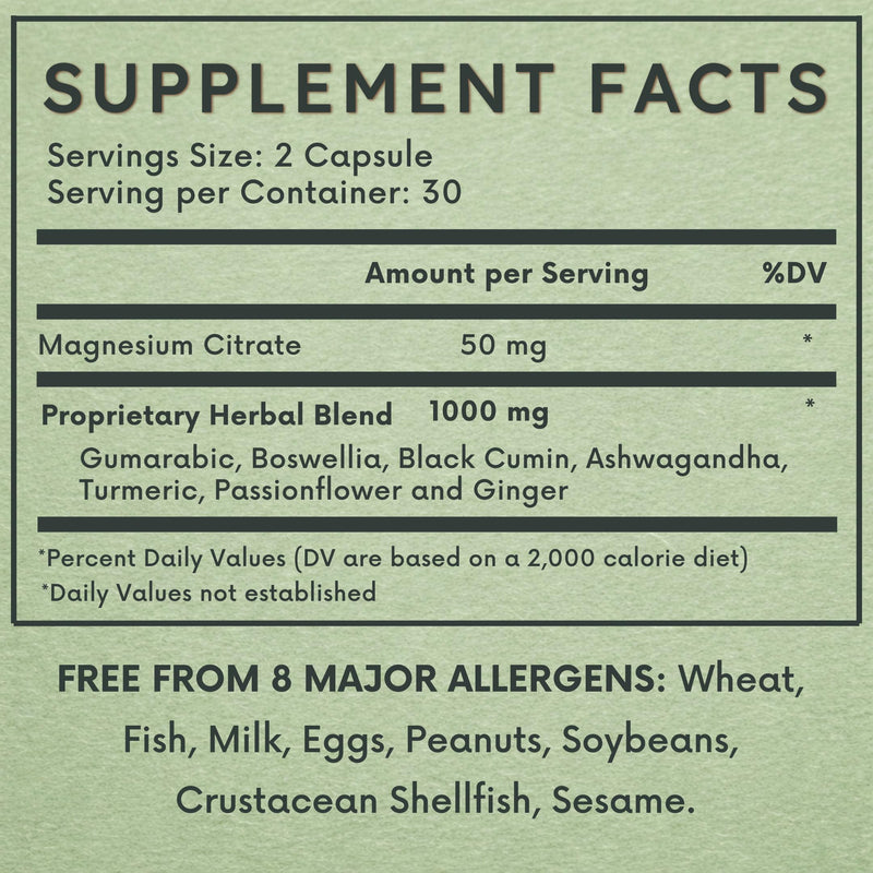 Postnatal Health Supplement for New Moms | Ashwagandha, Boswellia, Turmeric, Passionflower & Ginger | Recovery, Energy & Hormone Balance Support | 60 Capsules