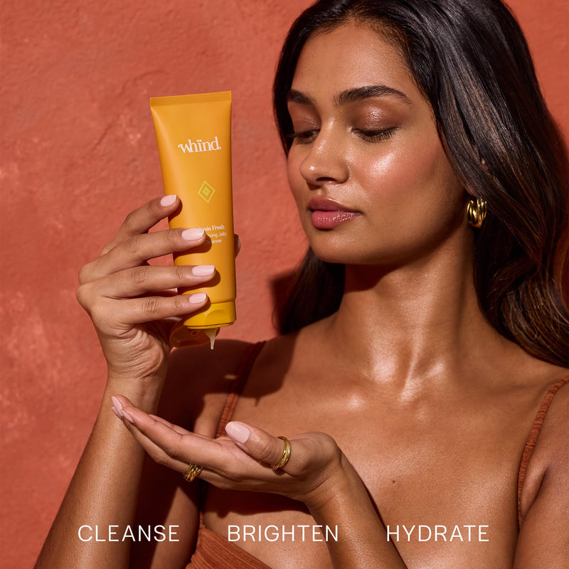 whind Facial Cleanser - Oasis Fresh Vitamin C Face Cleanser with Niacinamide to Hydrate, Brighten and Remove Make Up. Moisturizing Face Wash for Women. All Skin Types, 120ml