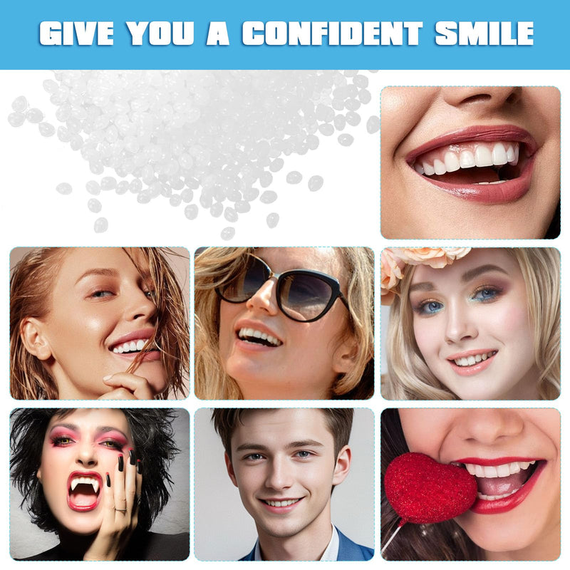 [Australia] - Clip-on teeth, 100 g dentures, temporary teeth, tooth repair set, do-it-yourself dentures, is suitable for temporarily repairing missing or damaged teeth. 