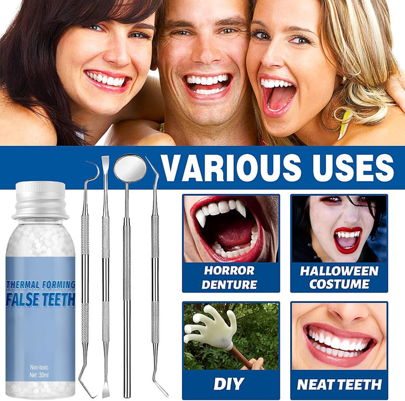[Australia] - Allony Tooth Repair Set, Make Dentures Tooth Repair Set, Temporary Dentures for Temporary Restoration of Missing and Broken Teeth, Replacement Dentures 
