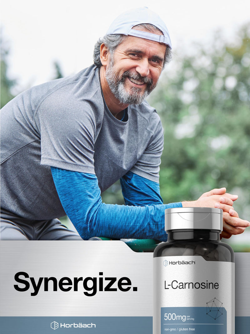 [Australia] - Horb√§ach L-Carnosine 500mg | 120 Capsule Supplement | Non-GMO & Gluten Free Powder Pills 
